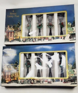 Vintage Collectibles Lighted Street Lamps Holiday Lamp Posts 1998 NIB two boxes - Picture 1 of 6