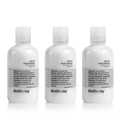Limpiador facial glicólico Anthony 3,4 oz (paquete de 3) Foto 1 de 4