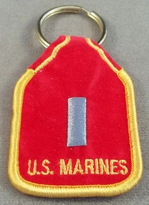 US Marine Corps First Lieutenant 0-2 Rank Embroidered Keychain - Picture 1 of 1