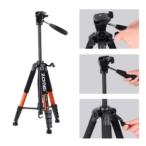 Zomei 74" Q188 Professional Aluminium Trépied & Pan Tête Support pour reflex numérique orange - Photo 1/16