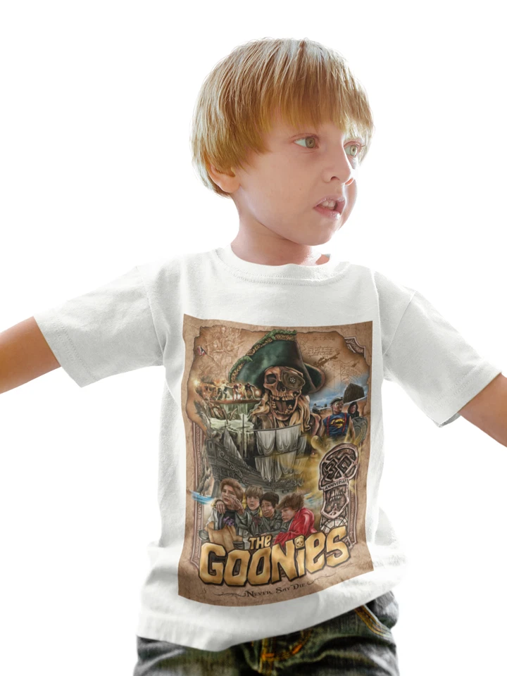goonies halloween horror sci fi film movie kids unisex birthday t shirt 1 - Image 1 of 1
