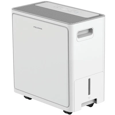 22 Pint White Gravity Drain Mobile Dehumidifier Digital Adjustable Humidistat - Image 1 of 4