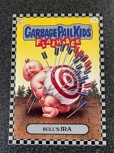 2010 GARBAGE PAIL KIDS FLASHBACK S1 BULLS IRA #50B SILVER BORDER PARALLEL - Picture 1 of 2