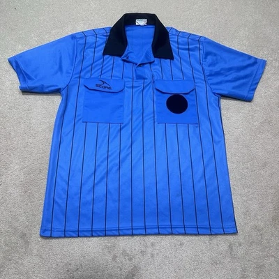 Camiseta deportiva de árbitro SCORE para adulto pequeña azul negra años 90 Foto 1 de 4