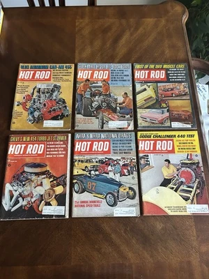 LOTE DE 12 EDICIONES VINTAGE REVISTA HOT ROD ~ 1969 ~ AÑO COMPLETO Foto 1 de 4