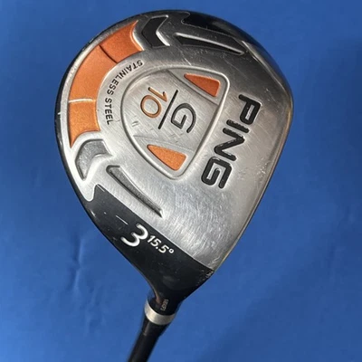PING G10 15.5 DEGREE 3 WOOD GRAFALLOY PRO LAUNCH RED STIFF FLEX GREAT CLUB - Image 1 of 4