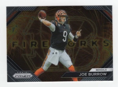 2023 Panini Prizm - Fireworks Joe Burrow #F-8 BENGALS - Image 1 of 2