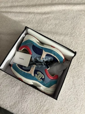 Tamanho 8 - Tênis Chanel CC Logo multicolorido rosa/azul - Imagem 1 de 4