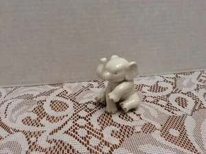 Vintage Lenox Hand Painted Elephant Gold Trim Upturned Trunk Ring Holder? 2.5” - Picture 1 of 7