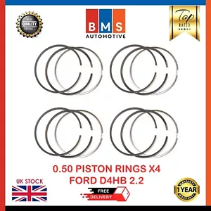 JUEGO ANILLOS PISTÓN TAMAÑO 0.50 PARA HYUNDAI KIA 2.2 DIÉSEL D4HB 230402F910 234102F911 - Imagen 1 de 8