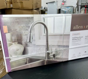 Allen + Roth Tolland Touchless Stainless Steel Kitchen Faucet & Soap Dispenser - Picture 1 of 1