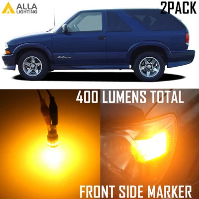 Luz marcadora frontal Allá Lighting 194NA 194 ámbar bombillas LED para Chevy Blazer Foto 1 de 4