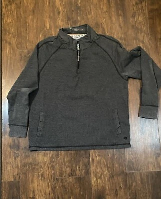 Margaritaville Sweatshirt Pullover Quarter Zip Gray Unisex L - Image 1 of 4