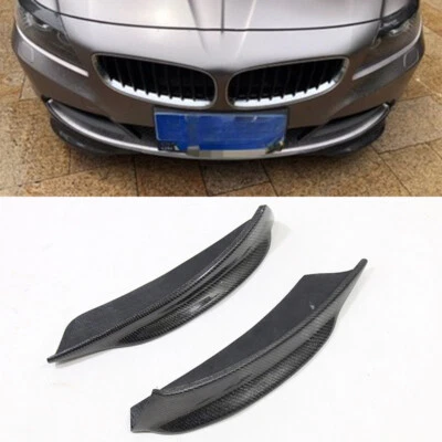 Real Carbon Fiber Front Bumper Splitter Spoiler BodyKit For BMW Z4 E89 2009-2013 - Image 1 of 4