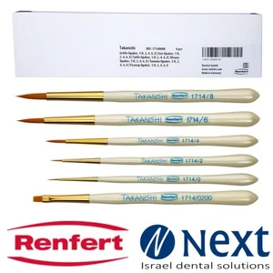 Set Renfert Dental ceramic brush premium Synthetic hair №0-8 Takanishi 17140000 - Picture 1 of 6