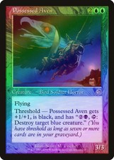 Possessed Aven FOIL Torment NM Blue Rare MAGIC THE GATHERING MTG CARD ABUGames