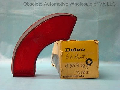 1962 Pontiac Star Chief Bonneville Tail Light Lamp Lens LEFT NOS Free Ship USA - Image 1 of 4