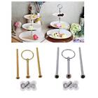 3 Tier Cake Plate Stand Handle Fittings Gold/Silver for Tea Shop Room Hotel FI
