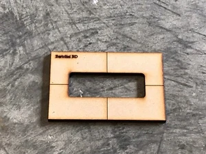 Bartolini BD 4 string Bass routing pickup template-Routing templates - Picture 1 of 1