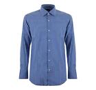 Boss Men's Shirt Slim Fit Stretch Cotton Striped 50512663 Blue