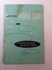 Vintage 1959 Original Ford Car Owner's Manual Form # 3692-59 Fourth Printing