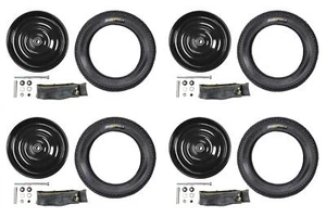 4 Stück 12 1/2 Zoll Scheibenrad Set Boller Hand Wagen Seifenkiste 57-203 - Bild 1 von 7