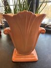 Red Wing Vase # 885 Excellent Condition Pinkish 1930S