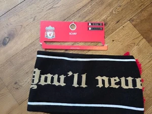 1990s RARE YOU’LL NEVER WALK ALONE LIVERPOOL SCARF EL NINO - Picture 1 of 5