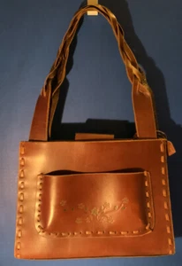Beautiful Dark Brown Leather El Portal Handbag - Picture 1 of 5