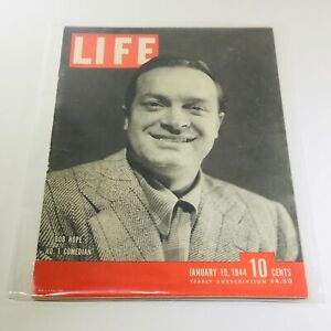 VTG Life Magazines: January 10 1944 - Bob Hope No. 1 Comedian / German POW's