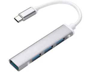 Hub USB 4 In 1  USB Type-C a 4 porte USB 2.0 3.0 Thunderbolt PC MAC - Foto 1 di 4