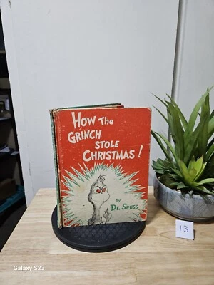 How the Grinch Stole Christmas 1957 1st  Edition  Dr. Seuss HC BIND FLAW Foto 1 de 4
