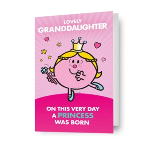 Granddaughter Birthday Card Mr Men & Little Miss Birthday Card Includes Envelope - Picture 1 of 8