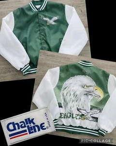 Vintage 90s Chalkline Fanimation Philadelphia Eagles Jacket NFL Sz XL EUC - Picture 1 of 10