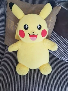 Pikachu Pokemon Build A Bear Soft Toy Teddy Bear Plush 15" Needs Battery 2017 - Picture 1 of 8