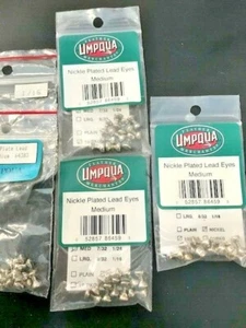 Umpqua Feather Merchants Nickle Plated Lead Eyes Medium - Picture 1 of 1