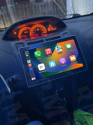 10.1" For Toyota Yaris Vitz 2005 -2011 Apple Carplay Android 13 Car Stereo Radio Foto 1 de 4