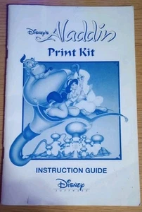 Disney's Aladdin Print Kit (1992) | Instruction Book Only - Afbeelding 1 van 2