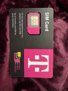 T-Mobile Unlimited Data Text 5G SIM Card, Anonymous, Valid Until 4/1/28 - Photo 1 sur 1