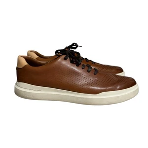 Cole Haan Men's GrandPro Rally Laser Cut Perforated Sneakers Brown Size 14M - Picture 1 of 8
