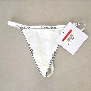 NWT! Calvin Klein White Logo Strap Underwear Size XS - Picture 1 of 3