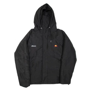 ELLESSE Womens Puffer Jacket Black Hooded UK 14 - Picture 1 of 6