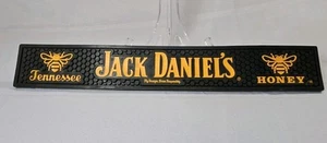 Jack Daniels Whiskey Tennessee Honey Rubber Bar Rail Spill Mat 23.5" x 3.5" - Picture 1 of 3