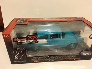1/18 Highway 61 *1957 Chevrolet Chevy 150 Utility Limousine türkis falsche Box - Bild 1 von 6
