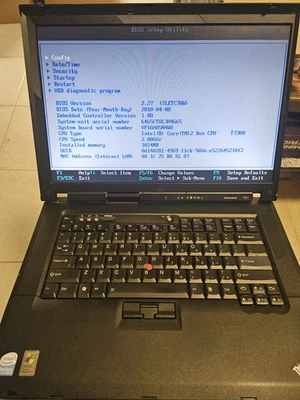 Portátil Lenovo Thinkpad R61 15" Core 2 Duo 1 GB RAM Sin HDD NoOS Sin batería Sin cargador Foto 1 de 4