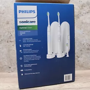 Philips Sonicare Optimal Clean Spazzolino Elettrico Ricaricabile, Confezione da 2 - Foto 1 di 7