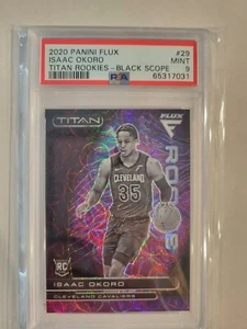 2020 Flux ISAAC OKORO Prizm Titan Black Scope FOTL 3/8 PSA 9 MINT Cleveland - Picture 1 of 2