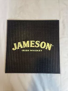 Jameson Irish Whiskey Scotch Bar Rubber Bar Mat 14" X 14" Black Commercial Grade - Picture 1 of 5
