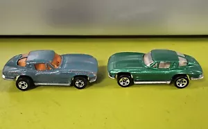 2 Cars. 1979 Casting Hotwheels 63 Chevy Split Window Corvette - Picture 1 of 7