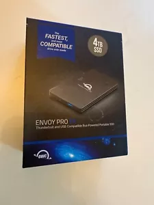 OWC 4TB Envoy Pro FX Thunderbolt 3 USB3.2 Gen 2 USB-C Portable NVMe External SSD - Photo 1/6